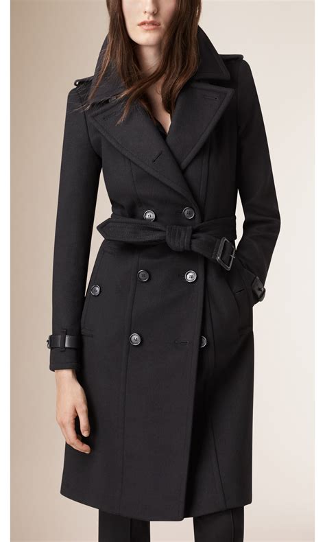 burberry wool black jacket|burberry jacket women overcoat.